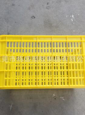 供应铁耳塑胶周转箩 水果胶框 斜插式塑料箩 白色蓝色红色绿色筐