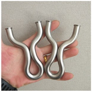 钛合金扁皮冷h弯弹弓tc21抛丸极化大撑头飞虎叉花瓶新