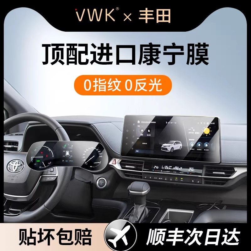 VWK24/26款丰田赛那屏幕钢化膜中控导航仪表显示屏幕保护贴膜内饰
