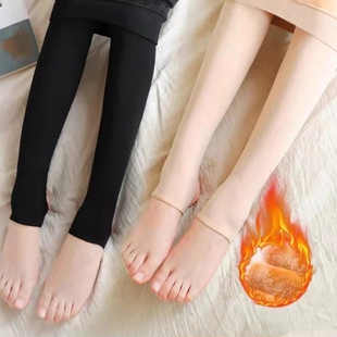 新款 打底裤 保暖棉裤 加绒加厚光腿神器裸感秋裤 2024年 女外穿秋冬季