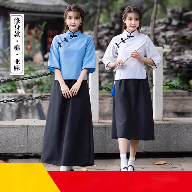 民国学生装女五四青年装儿童民国风女装中山装男舞台表演合唱服装,女装/女士精品,民族服装/舞台装,淘宝优惠券,粉丝福利购,淘宝优惠卷