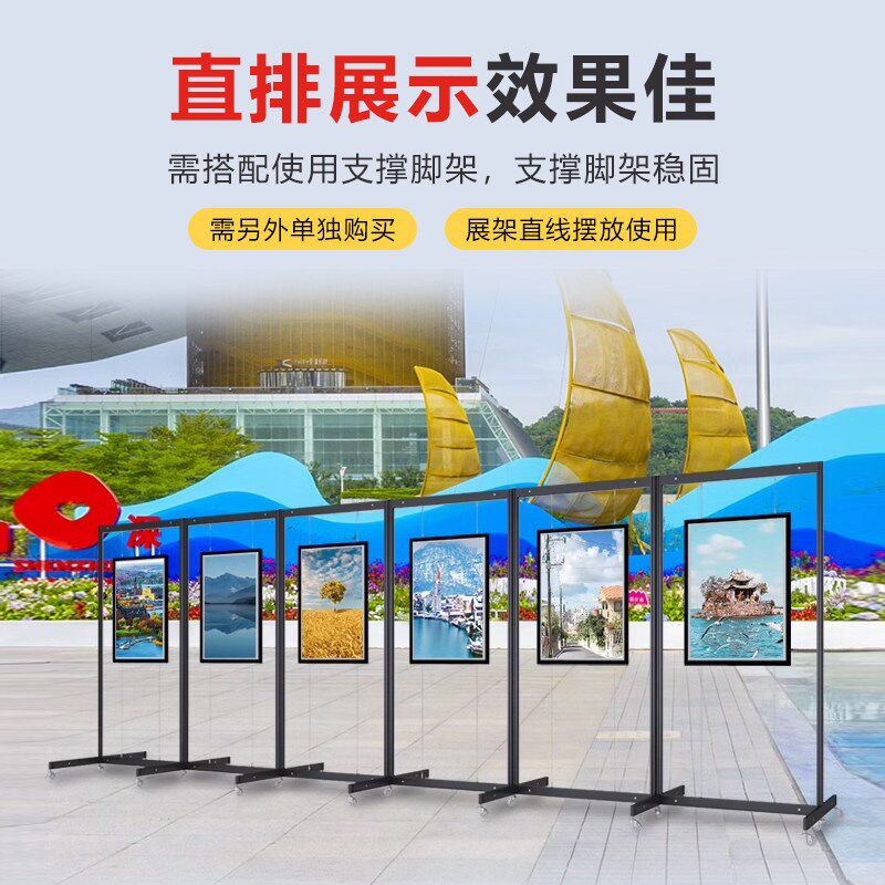 速发画展展示架摄影学校美术八棱柱展架租赁书画展板画廊挂画画架