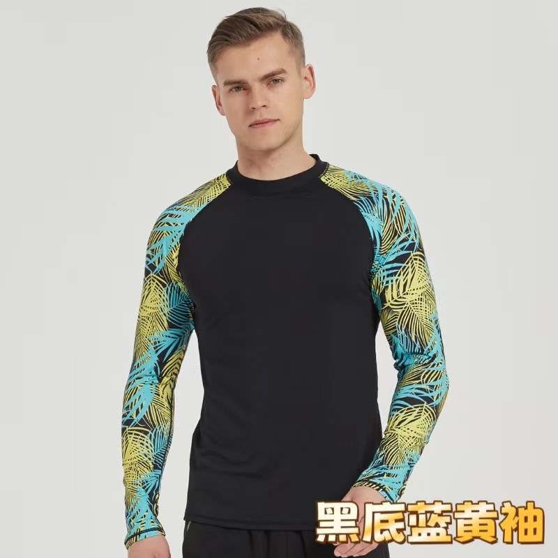 速发ber外单晒游士浮潜服沙滩防男冲浪漂流泳装长袖上衣水母衣