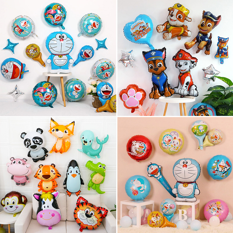 速发宝宝周岁生日装宴气球背景墙布置满饰百天月会场景动物幼儿园