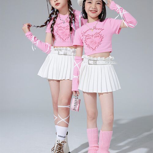 速发孩爵士舞服装z儿街舞潮服演嘻服出哈jaz少舞蹈服甜酷炸街表演