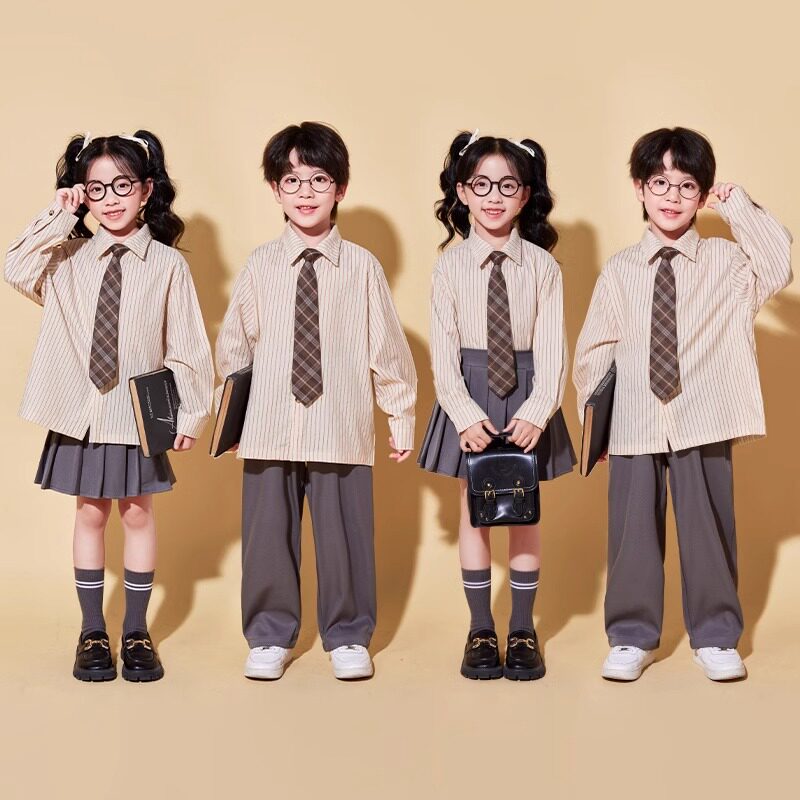 速发演童儿出服装幼儿园毕业照礼服男童新款合唱套演学院风表装