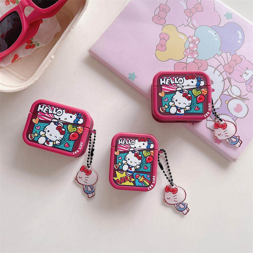 SecretRoom可爱Kitty猫插画苹果耳机壳适用于airpods4代保护壳小众airpodspro2保护套Airpods2/3代耳机保护套