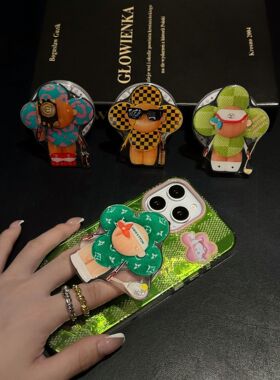 SecretRoom小众原创设计【太阳花】公仔ins风手机壳防摔磁吸支架