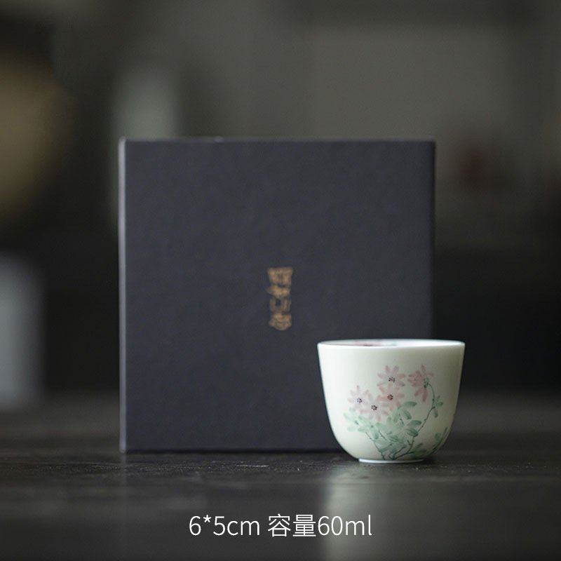 念云居主人单杯纯手绘陶瓷茶杯品茗杯个人专用茶杯茶具礼盒装,餐饮具,盖碗,淘宝优惠券,粉丝福利购,淘宝优惠卷