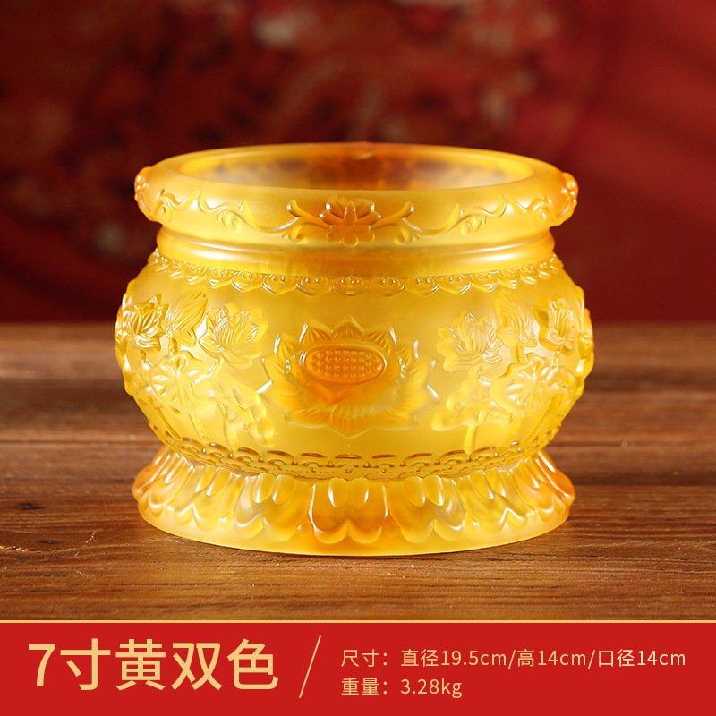 琉璃浮雕莲花香炉家用室内供奉炉供佛插香炉焚香炉烧香炉佛具用品,家居饰品,烛台,淘宝优惠券,粉丝福利购,淘宝优惠卷