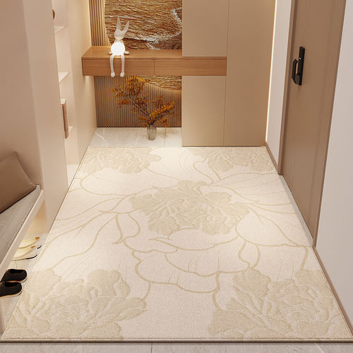 高端入户门地垫轻奢可裁剪地毯北欧复古门垫进门玄关家用客厅脚垫