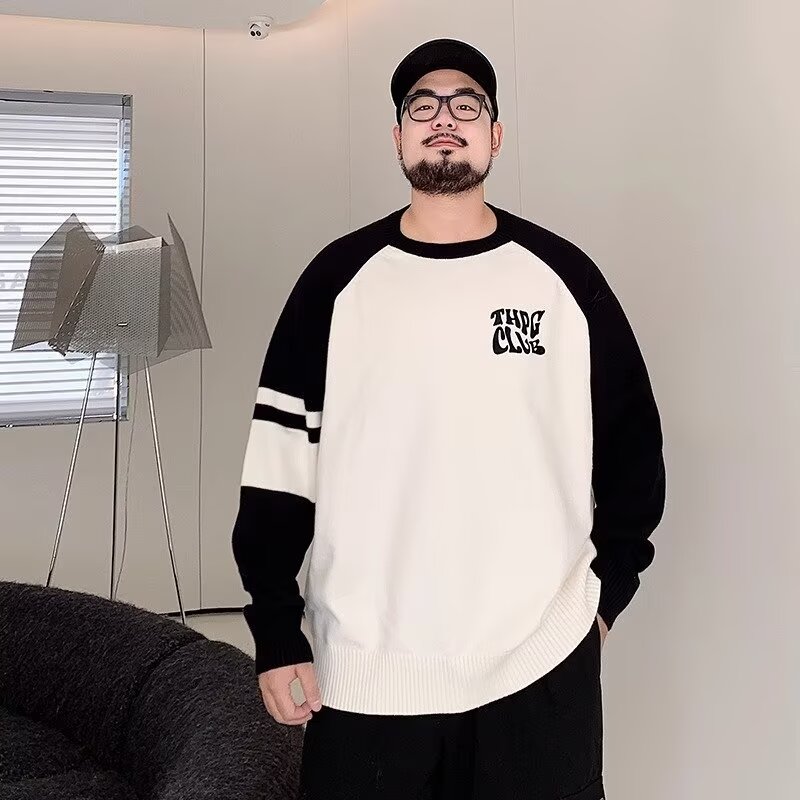 套头毛衣男宽松毛衣外套