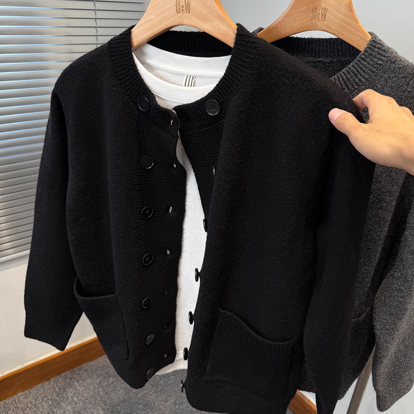 上衣慵懒风开衫宽松外套