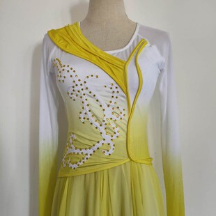 古典舞蹈演出服女飘逸夏季表演服剧目洛神同款连衣裙现代时尚服装