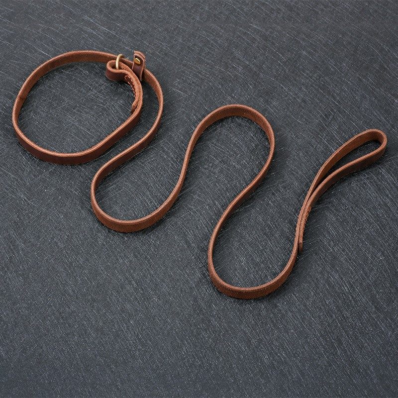 厂家头层牛皮牵引绳P链一体防爆冲狗炼德牧马犬训练缝线牛皮绳子A,宠物/宠物食品及用品,猫牵引绳,淘宝优惠券,粉丝福利购,淘宝优惠卷