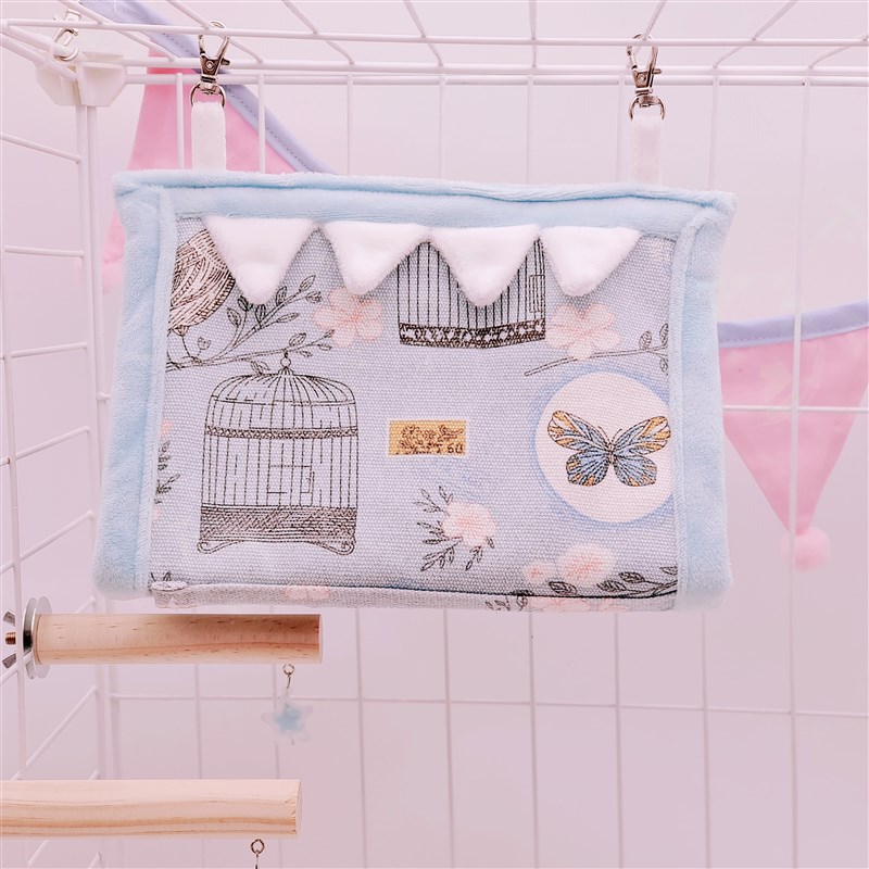 鹦鹉棉窝夏季玄凤虎皮牡丹睡觉吊床秋千三角窝悬挂鸟窝鹦鹉用品