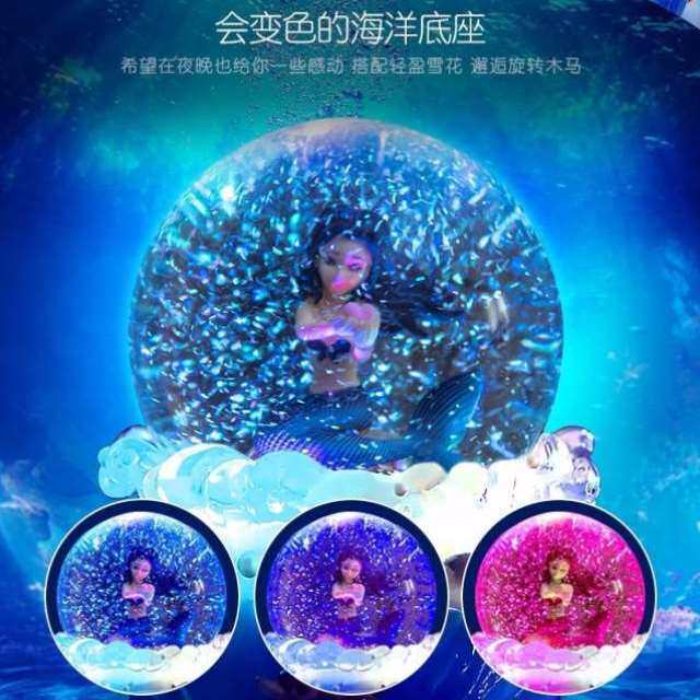 极速厂家音乐盒水晶球八音盒生日送女友女生女孩儿童同学diy定制