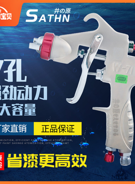 厂家。井原W-71W-77上下壶家俱汽车油漆喷漆枪气动隔膜泵专用压送