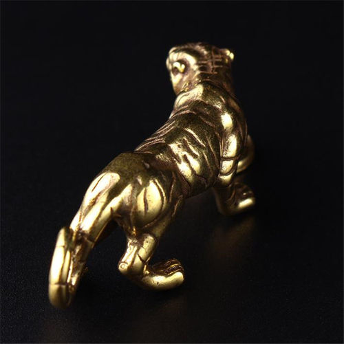 好货Tiger Casting Animal Figurine Abstract Geometric Style M