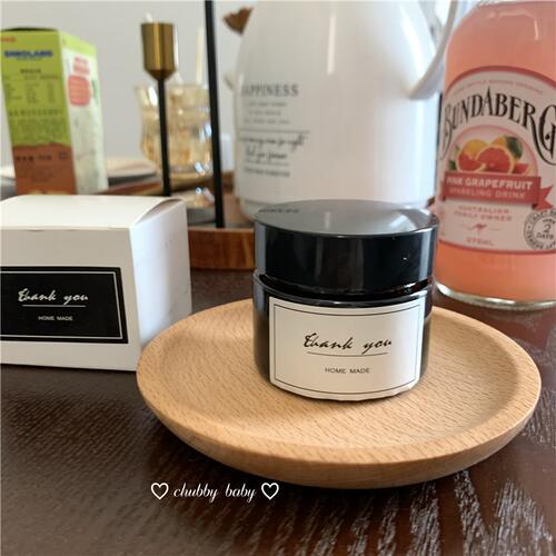 好货chubby baby*复古美感 味道很全~ins款棕瓶大豆蜡香薰蜡烛试