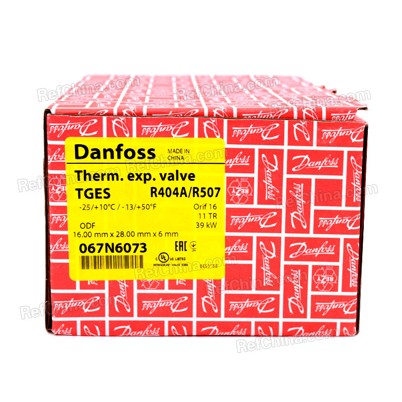 丹佛斯热力膨胀阀TGES5/ K系R404A/R507/-25~10度带MOP/067N6018