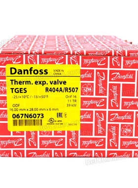 丹佛斯热力膨胀阀TGES5/ K系R404A/R507/-25~10度带MOP/067N6018