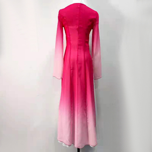 湘云飞舞蹈服新古典舞蹈服女渐变色表演服清新中国风艺考服定制