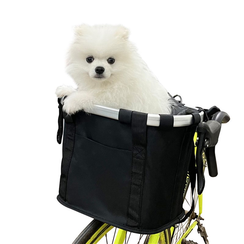 厂家直销户外自行车前包宠物筐简单组装可折叠骑行包车前包