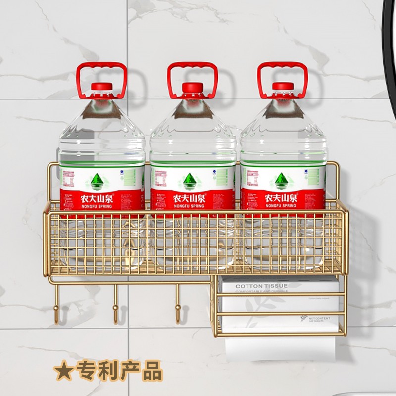 好货洗脸巾置物架卫生间浴室好物壁挂式洗漱台洗手间免打孔收纳神