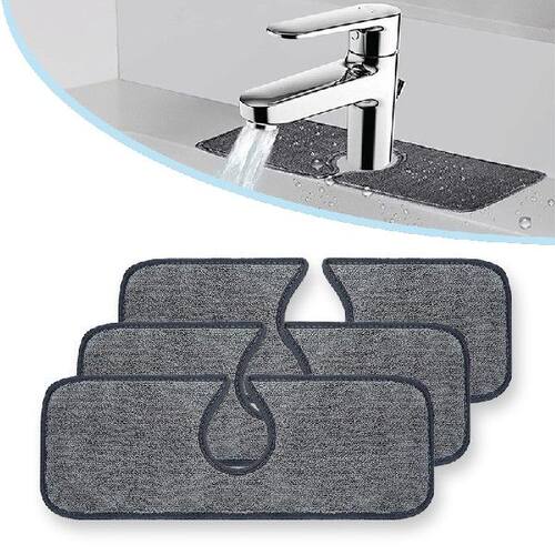 好货Kitchen Faucet Absorbent Mat Sink Splash Guard Fiber Clo