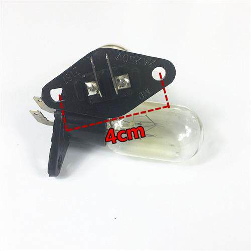 微波炉灯泡电冰箱照明灯泡240V25W带座一体弯脚灯泡电冰箱配件