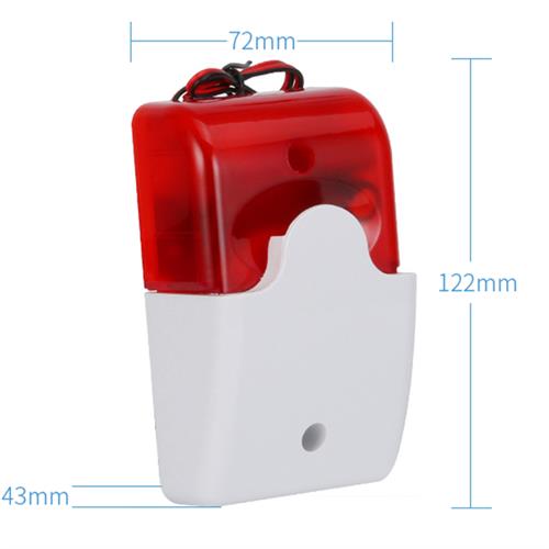 好货103声光警号警报器蜂鸣器 12V/24V/220V声光喇叭/可调音量分