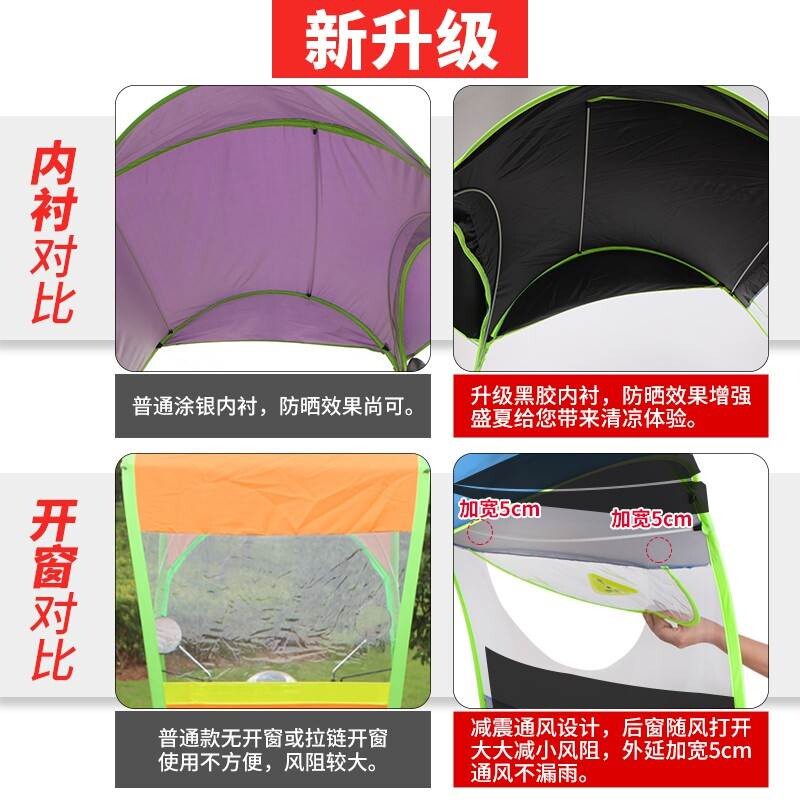 好货遮雨棚小号电动车雨伞防水布三轮户外大型遮阳电动车推车摺叠
