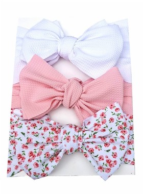 3Pcs Baby Headband Summer Cute Floral Bows Baby Girl Headban