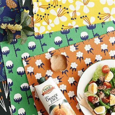 好货Flower Design Table Mats for Dining Placemat Nordic Kitc