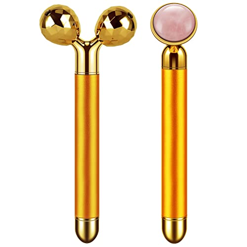 2 in 1 Electric Face Massager  3D Roller and Jade Face Rolle