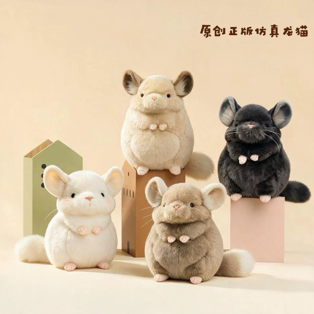 可爱仿真龙猫毛绒抱枕公仔礼物