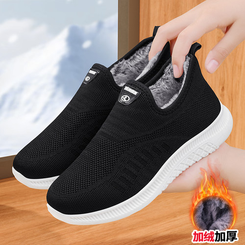 冬季老北京布鞋软底棉鞋女冬加绒