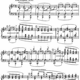 德彪西 第一部12首前奏曲第1首 德菲尔舞女 五线谱 电子版 乐谱