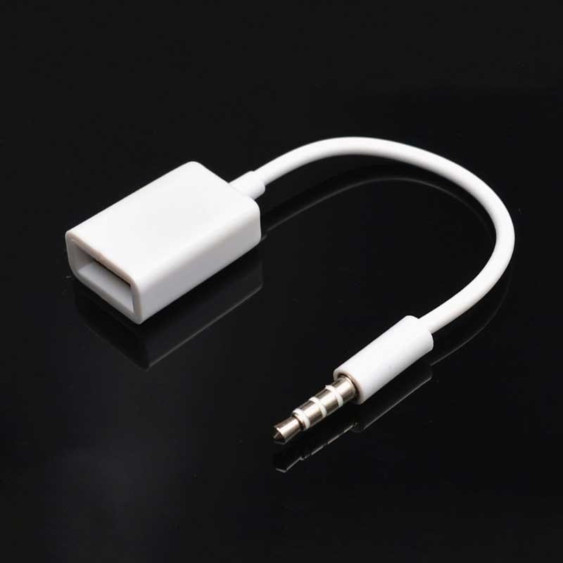 现货电脑转接头usb转3.5mm音频转接线 aux车载手机耳机孔转换线插