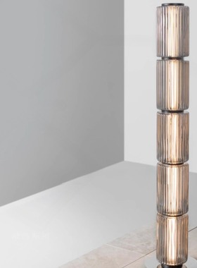 新款COLUMN轻奢极简客厅落地灯设计师样板房卧室艺术玻璃落地灯