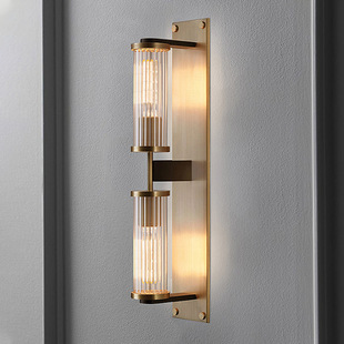 卧室床头灯轻奢客厅电视背景墙水晶壁灯简约现代高级感两侧装饰灯