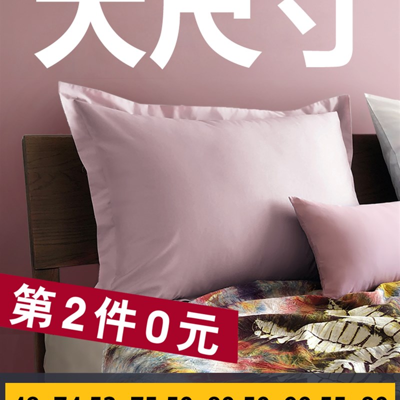 速发大号枕头套50x80单个60x80加大尺寸60x0枕套靠枕65x85抱枕套