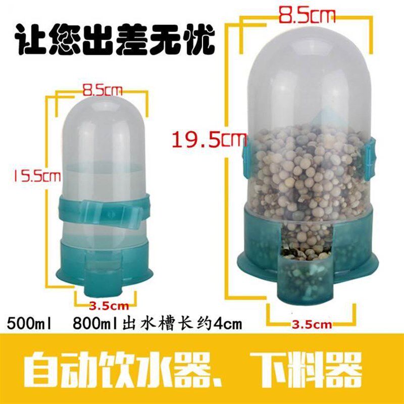 速发八哥鹦鸽鹉子鸟斑鸠猫自动饮水器食水器鸽子用品下料器食槽喂