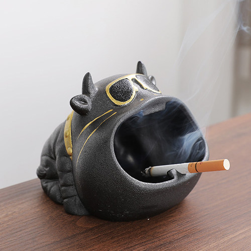 速发大号家用高性感件灰缸可爱创意摆烟大烟缸个级潮流客厅轻奢防