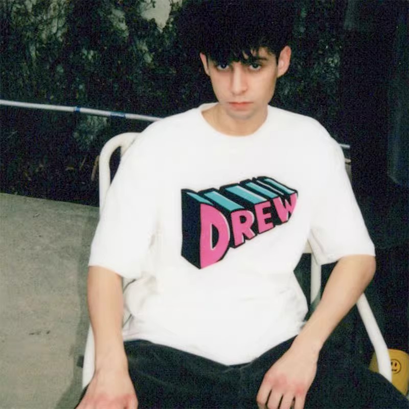 正品drewhouse艺术字母图案T恤