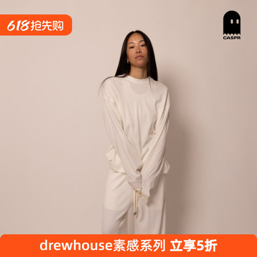 【官方正品】drew house素感系列轻量长袖T恤26春男女同款