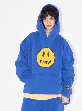 【张极同款】drew house经典笑脸宽松休闲连帽卫衣25秋季男女同款