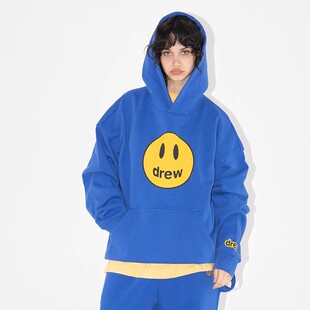笑脸宽松休闲连帽卫衣26春季 house经典 drew 男女同款 张极同款
