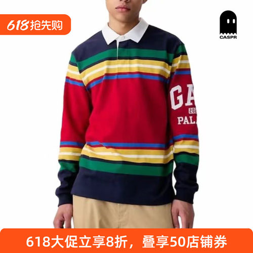 PALACE联名款翻领条纹衬衫